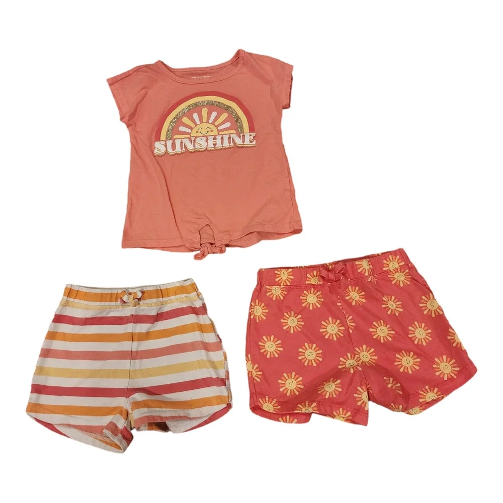 3pc Children's Place Sunshine Summer Outfit 4T